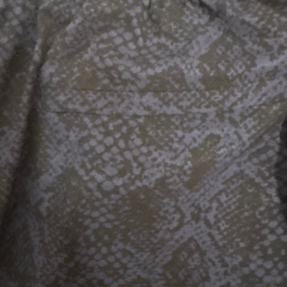 Athleta Brooklyn Jogger Navy Blue Snakeskin Print Pants Size 8 Black Side Stripe - Picture 8 of 8